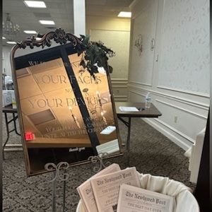 Wedding Ceremony Mirror Sign “We Want To See You Faces, Not Your Devices”